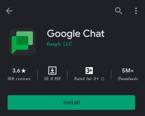 Install Google Chat app